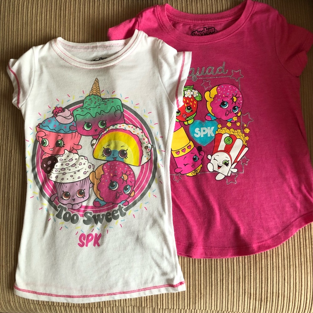 Bundle of shopkins graphic tees